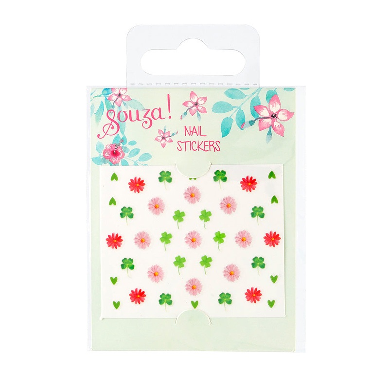 Souza Nail Stickers Flowers Mint
