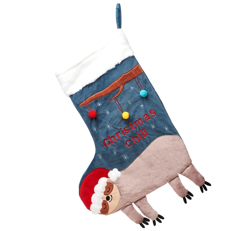 RJB Stone Christmas Chill Sloth Stocking