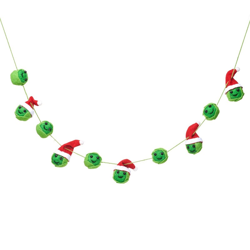 RJB Stone Christmas Sprouts Felt Bunting