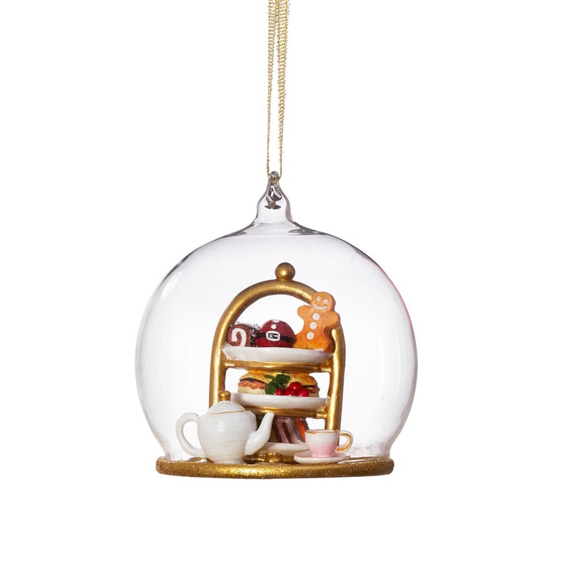 RJB Stone Christmas Tea Dome Bauble