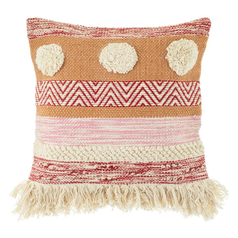RJB Stone Nevada Pink Woven Stripe Cushion