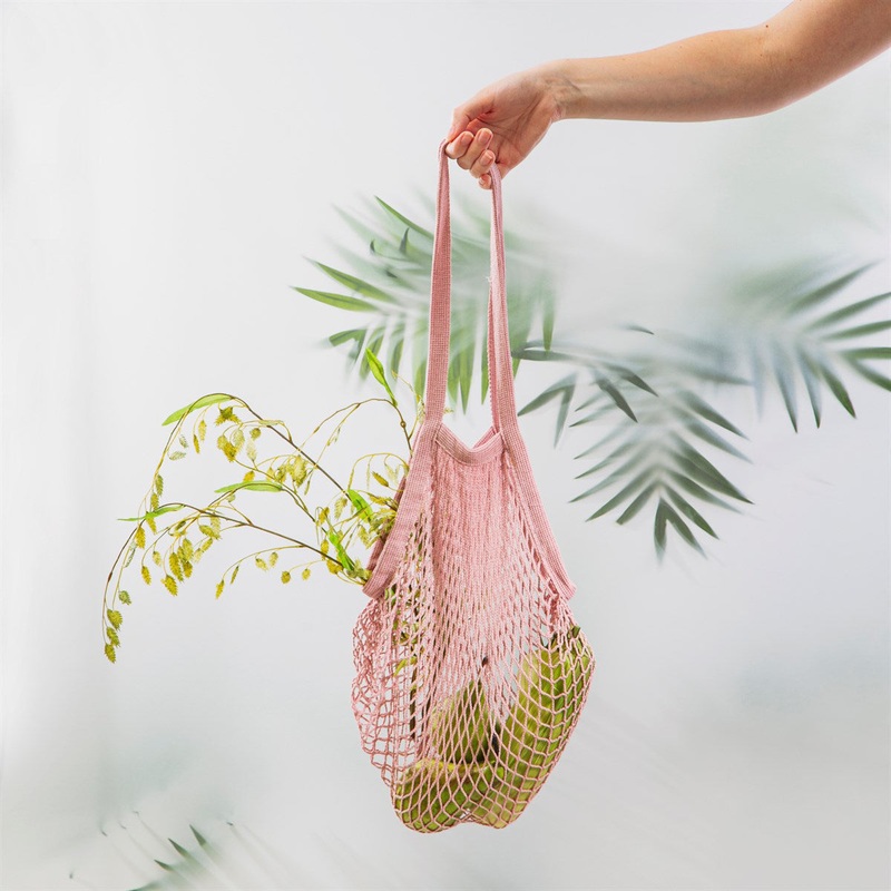 RJB Stone Pink String Shopper Bag