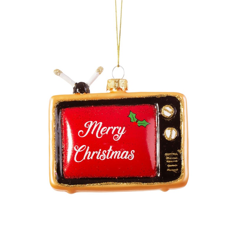 RJB Stone Retro TV Shaped Bauble