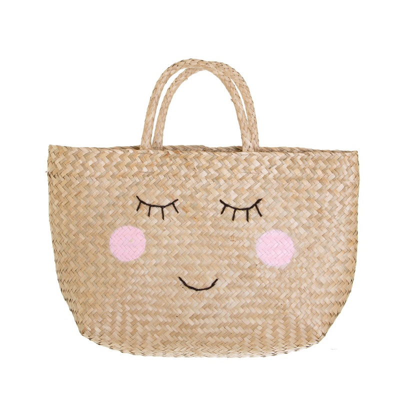 RJB Stone Seagrass Happy Shopping Bag