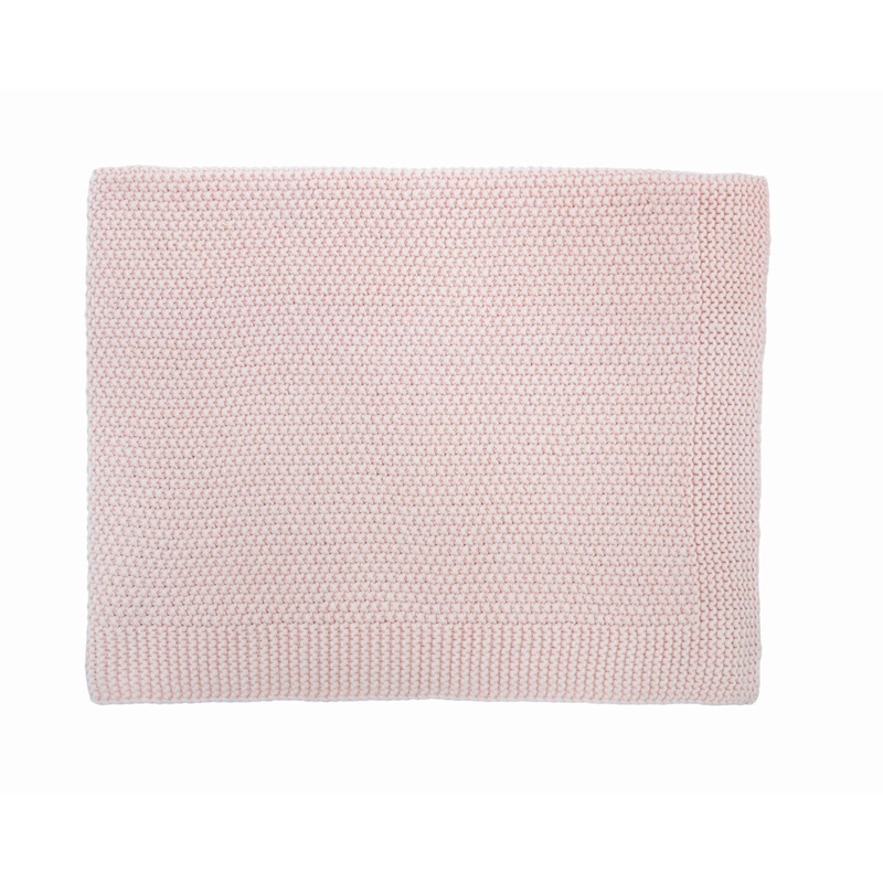 Rose in April Big Bou Blanket Oeko-Tex Light Pink