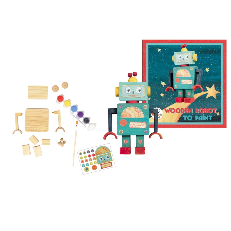 Egmont Toys Wooden Robot To Paint
