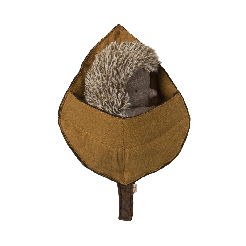 Maileg Hedgehog In Leaf