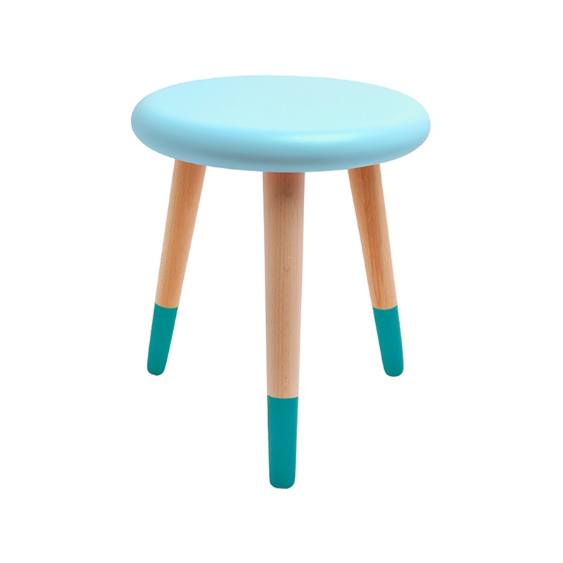 Rose in April Alice Stool Winter Blue / Petrol Blue Seat