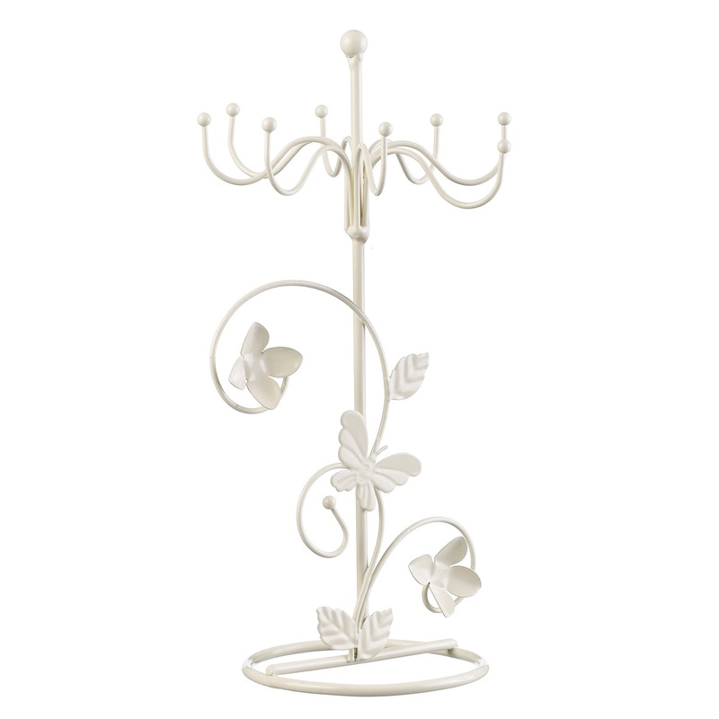 Souza Metal Stand for Jewellery Off White