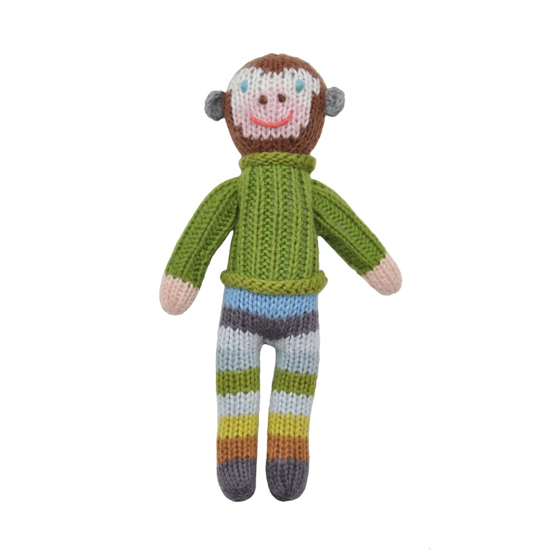 Blabla Kids School Book Boy Monkey Rattle