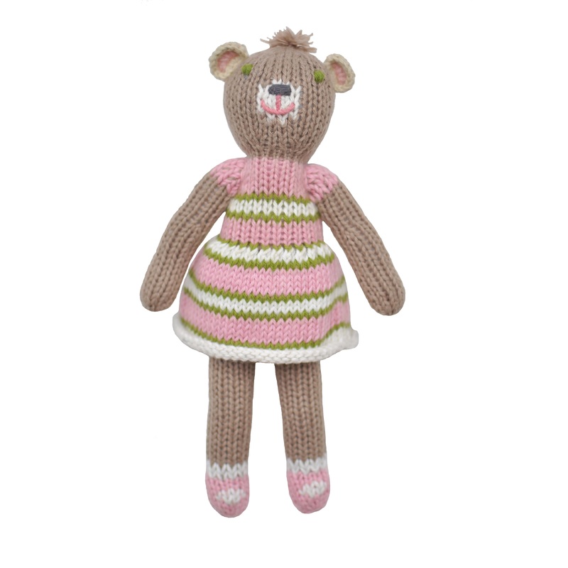 Blabla Kids School Book Girl Bear Rattle
