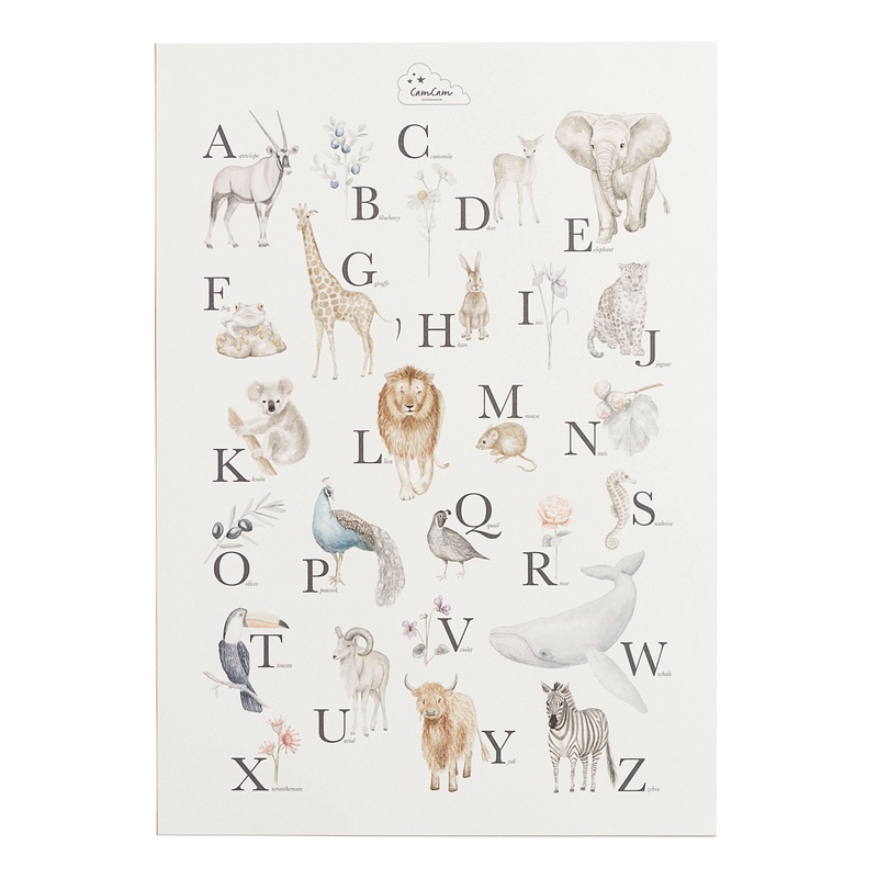 Cam Cam Copenhagen Alphabet Poster English
