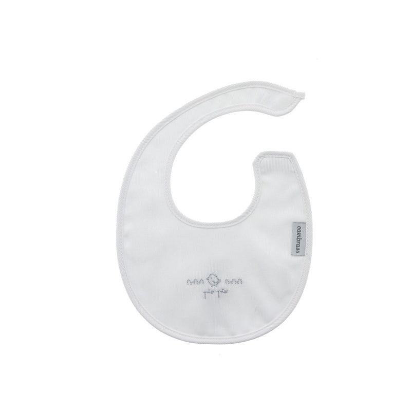 Cambrass Round Bib Velcro Pio Pio Grey
