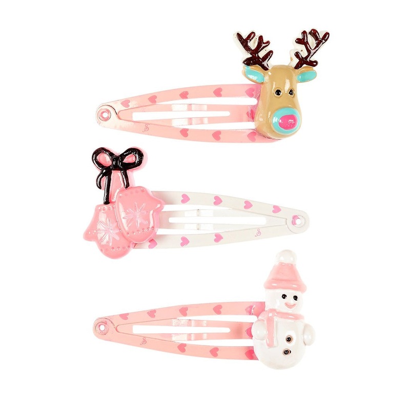 Souza 3pcs Hair Clips Paulina Winter Pink
