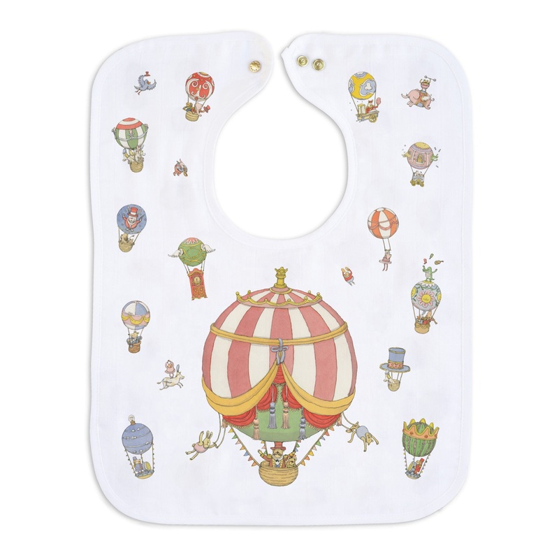 Atelier Choux Large Bib Circus Gold Snaps