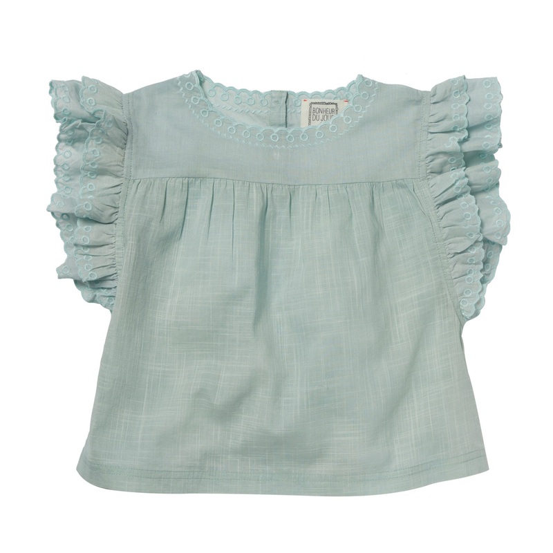 Bonheur du Jour Paris Girl T-Shirt Blue Green