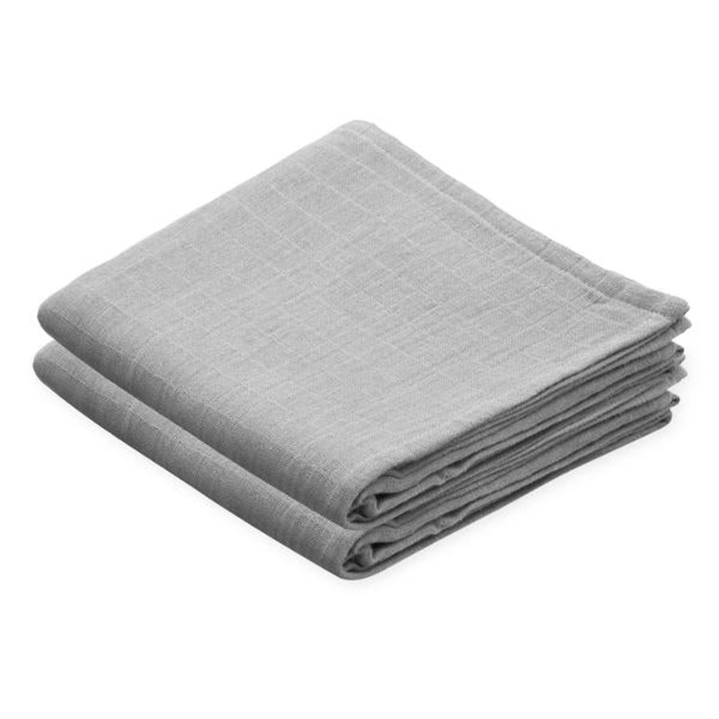 Cam Cam Copenhagen Muslin Cloth Grey (Pack of 2)