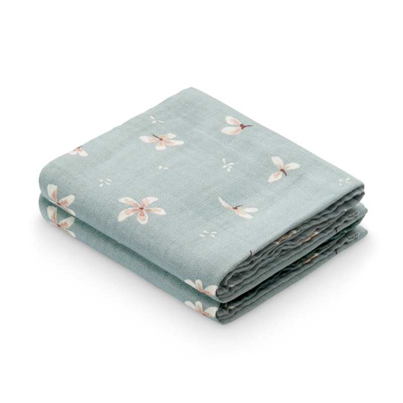 Cam Cam Copenhagen Muslin Cloth Windflower Blue (Pack of 2)