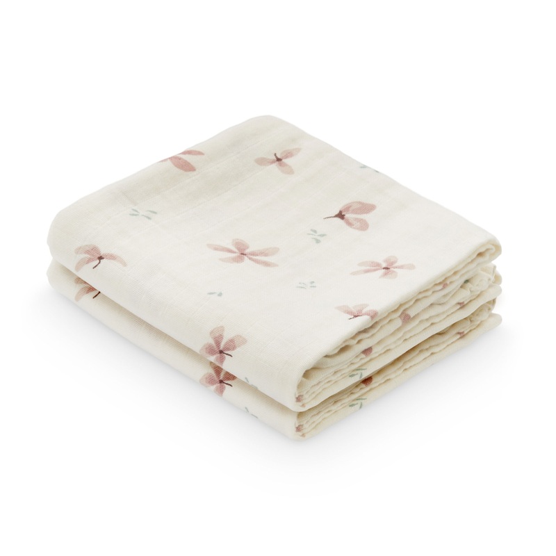 Cam Cam Copenhagen Muslin Cloth Windflower Crme (Pack of 2)