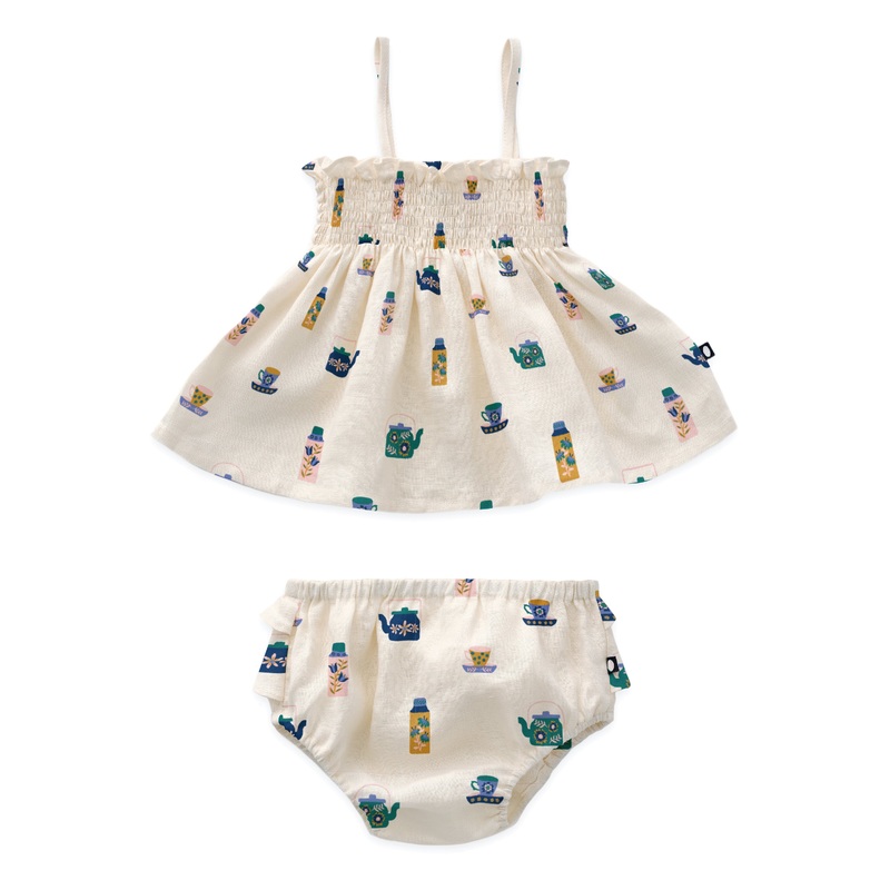 Oeuf Baby Smock Set Gardenia