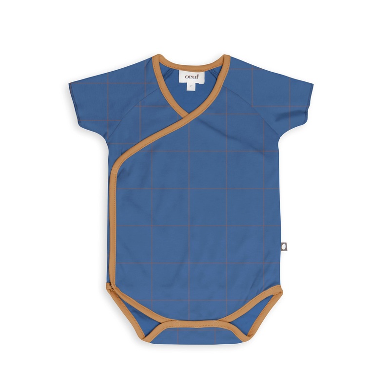 Oeuf Kimono Onesie Sky Blue