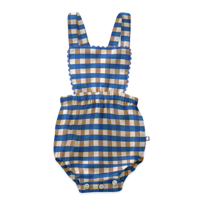 Oeuf Ric Rac Playsuit Sky Blue