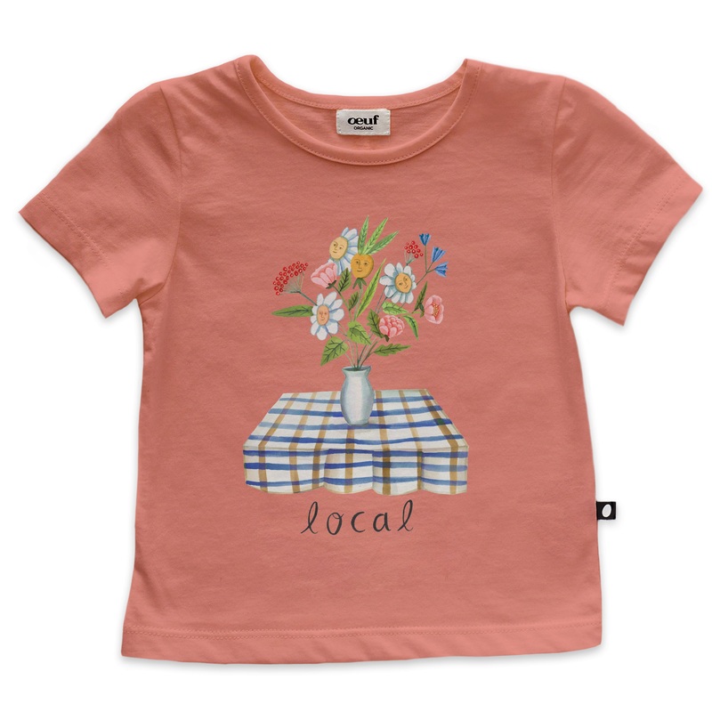 Oeuf Tee Shirt Punch Pink