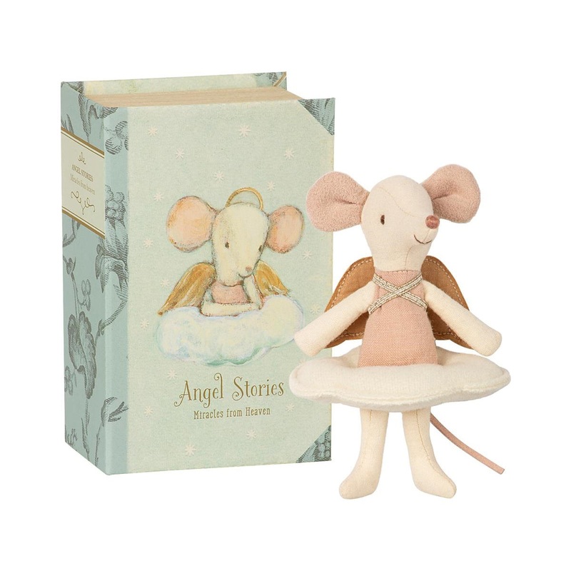 Maileg Angel Stories Big Sister Mouse in Book