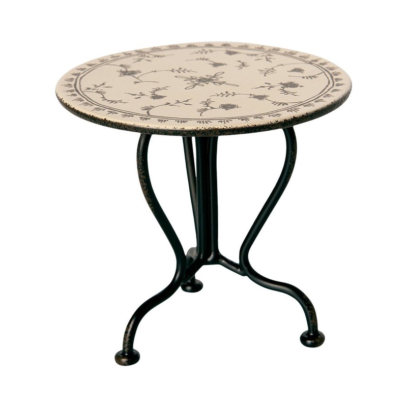 Maileg Vintage Tea Table Micro Anthracite
