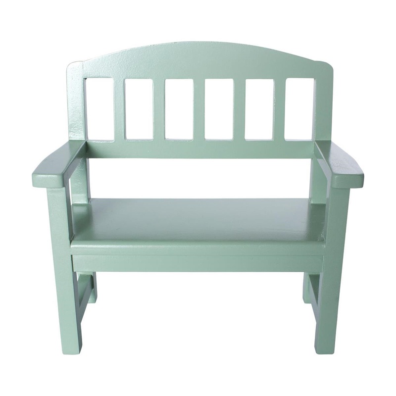 Maileg Wooden Bench Green