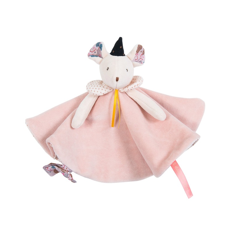 Moulin Roty Il Etait Une Fois Round Doudou Pink Mouse