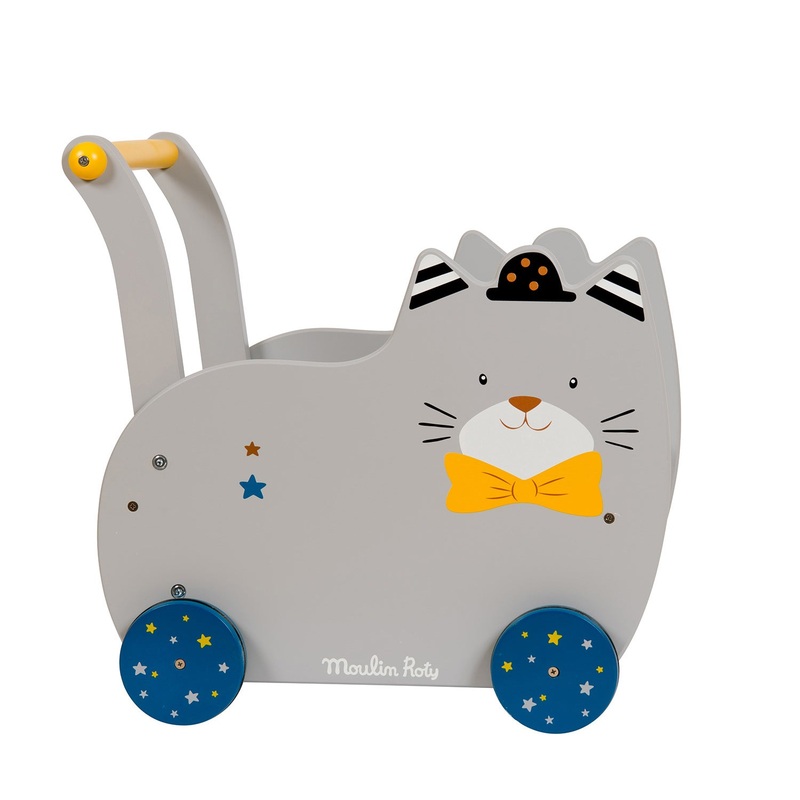 Moulin Roty Les Moustaches Walking Trolley Cat