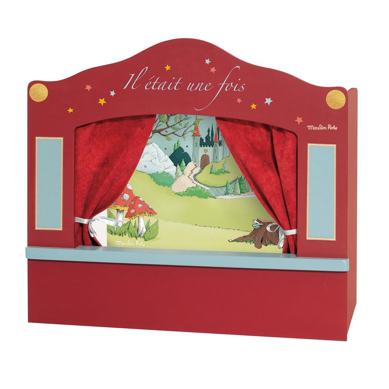 Moulin Roty Small Red Puppet Theatre