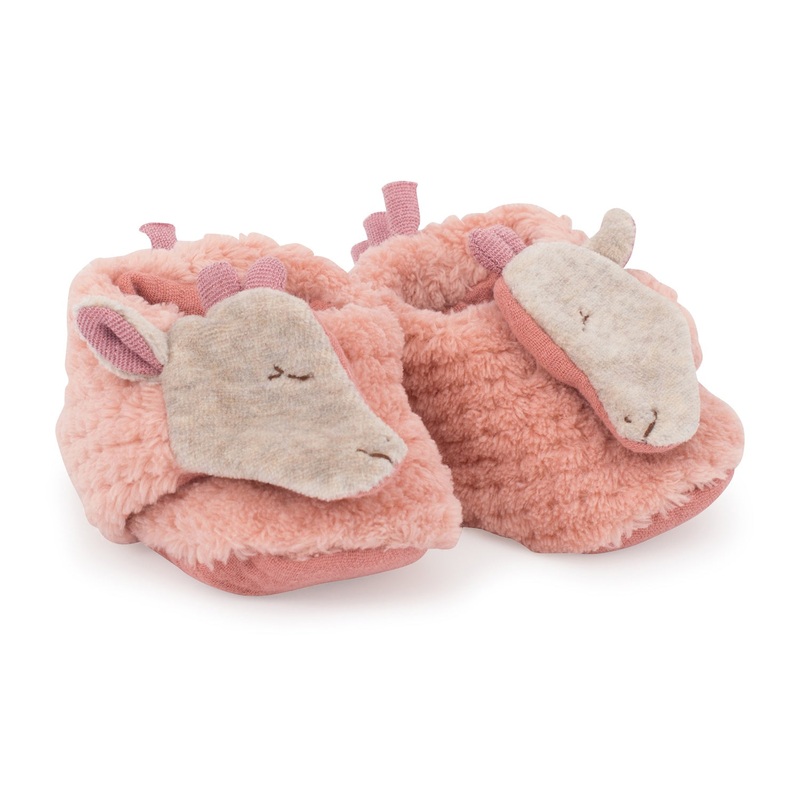 Moulin Roty Sous Mon Baobab Giraffe Baby Slippers