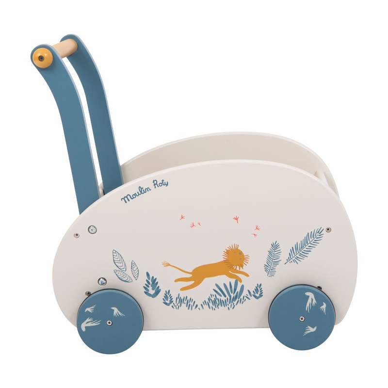 Moulin Roty Sous Mon Baobab Walking Trolley Cream & Blue