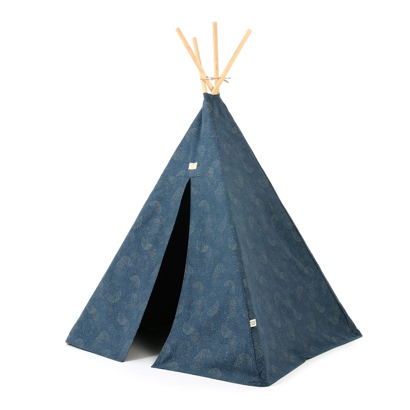 nobodinoz Phoenix Teepee Gold Bubble/Night Blue