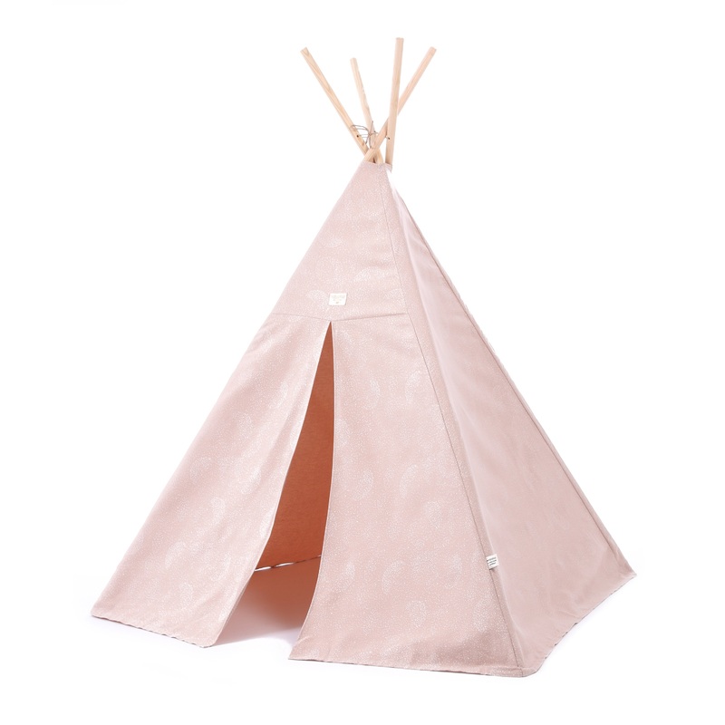 nobodinoz Phoenix Teepee White Bubble/ Misty Pink