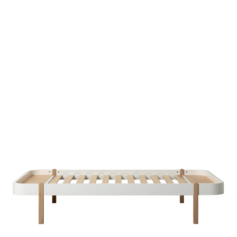 Oliver Furniture Wood Lounger Bed 120 - White / Oak
