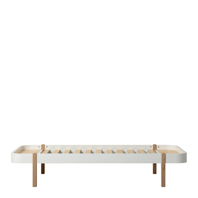 Oliver Furniture Wood Lounger Bed 90 - White / Oak
