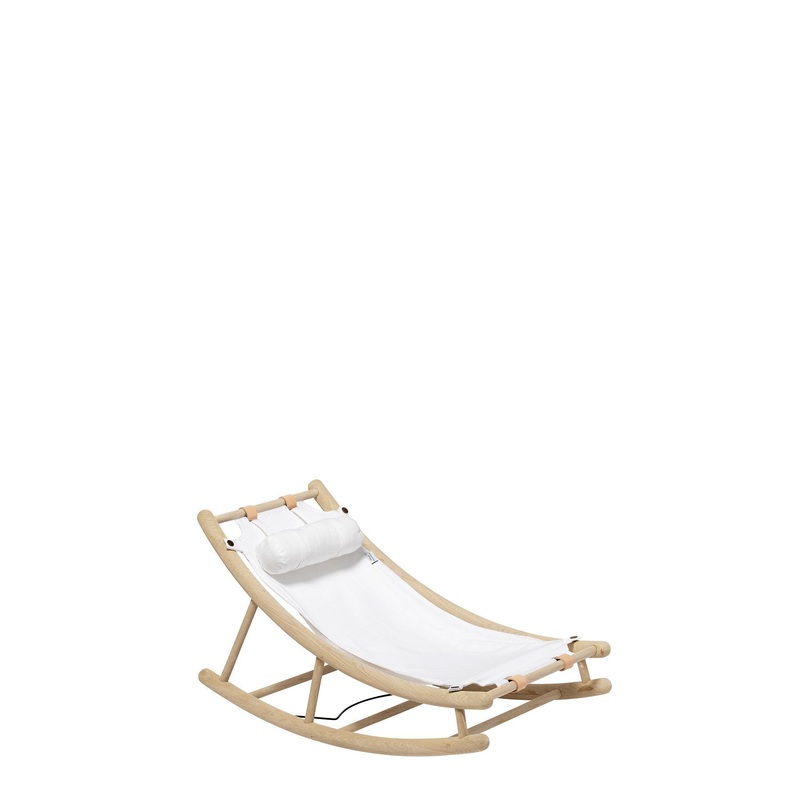 Oliver Furniture Wood Toddler Rocker - Oak / White (Pre-Order; Est. Delivery in 6-10 Weeks)