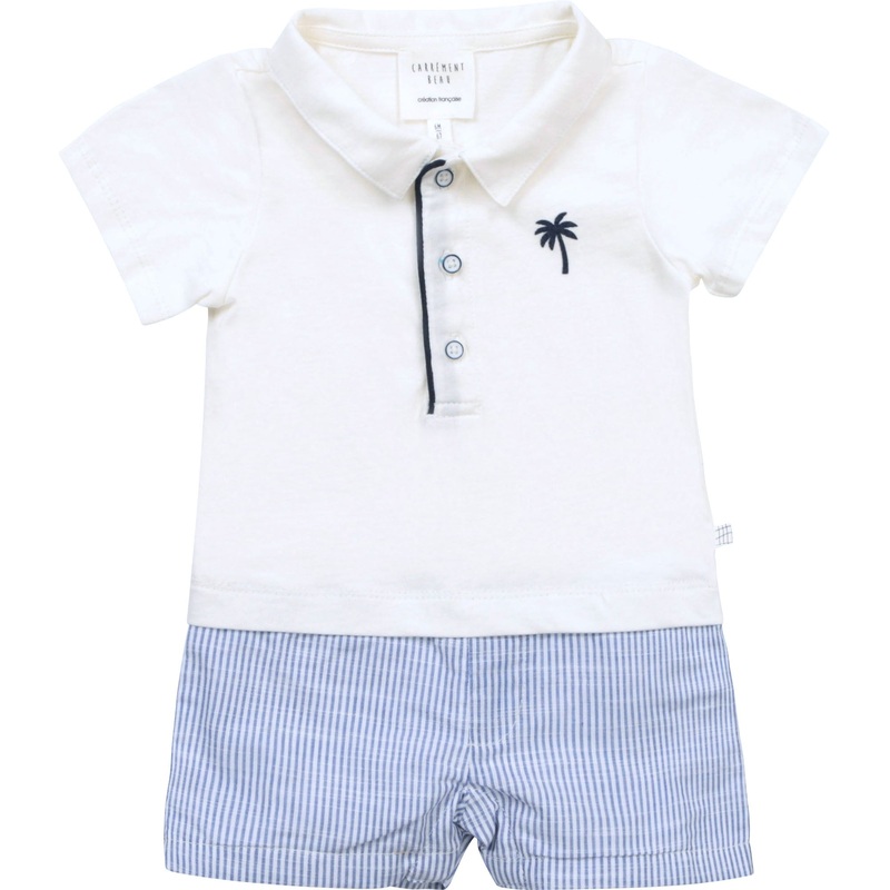 Carrement Beau Short All In One Spring 2 White Blue