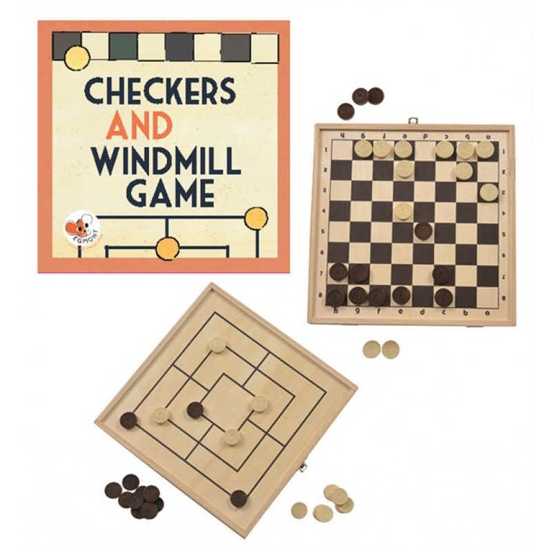 Egmont Toys Checkers and Windmill Game
