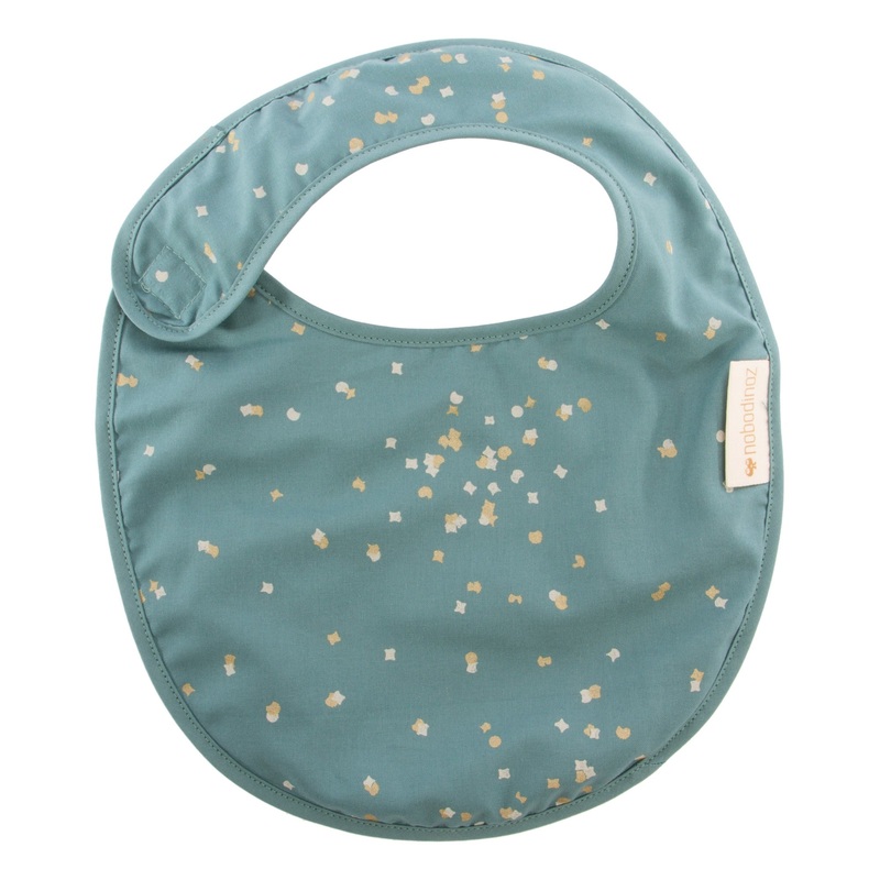 nobodinoz Candy Bib Gold Confetti / Magic Green
