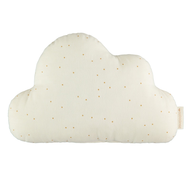 nobodinoz Cloud Cushion Honey Sweet Dots Natural