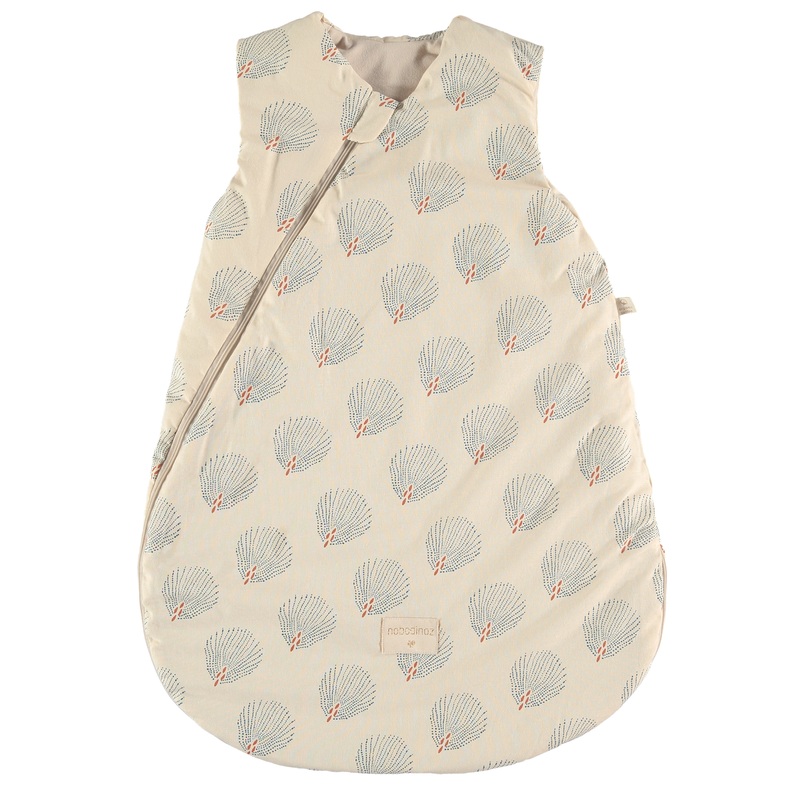 nobodinoz Cocoon Mid Season Sleeping Bag Blue Gatsby / Cream