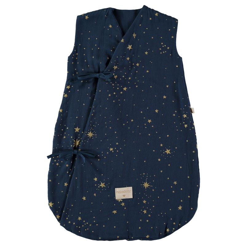 nobodinoz Dreamy Summer Sleeping Bag Gold Stella / Midnight Blue