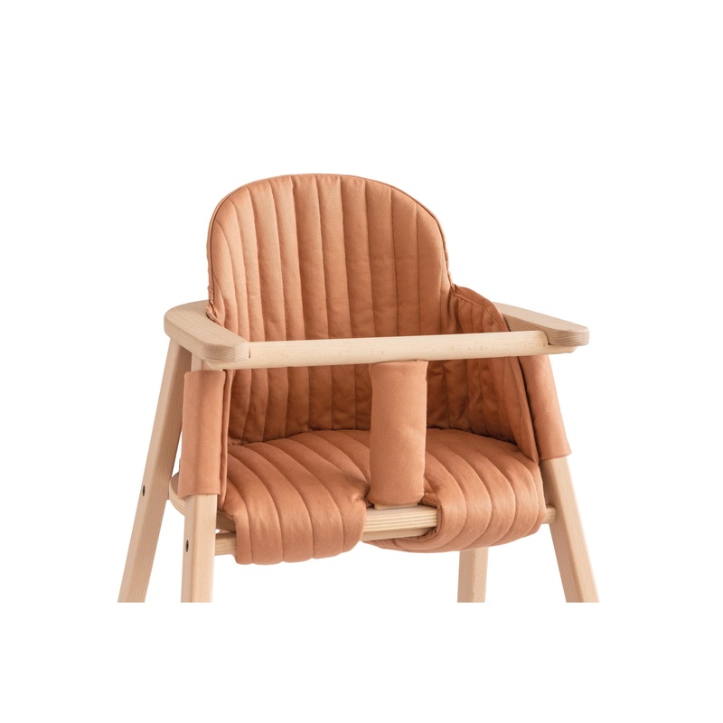 nobodinoz Growing Green High Chair Cushion Sienna Brown