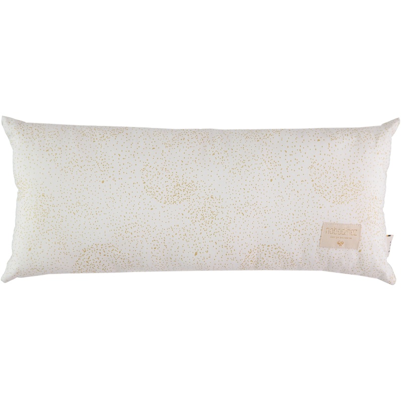nobodinoz Hardy Long Cushion Gold Bubble / White