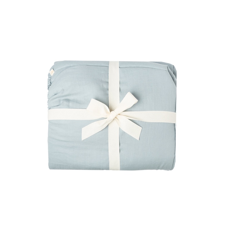 nobodinoz Padded Baby Moses Cover Riviera Blue