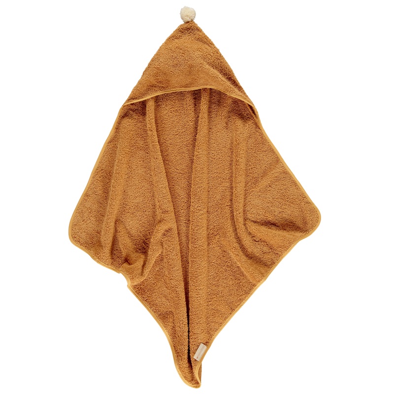 nobodinoz So Cute Baby Bath Cape Caramel